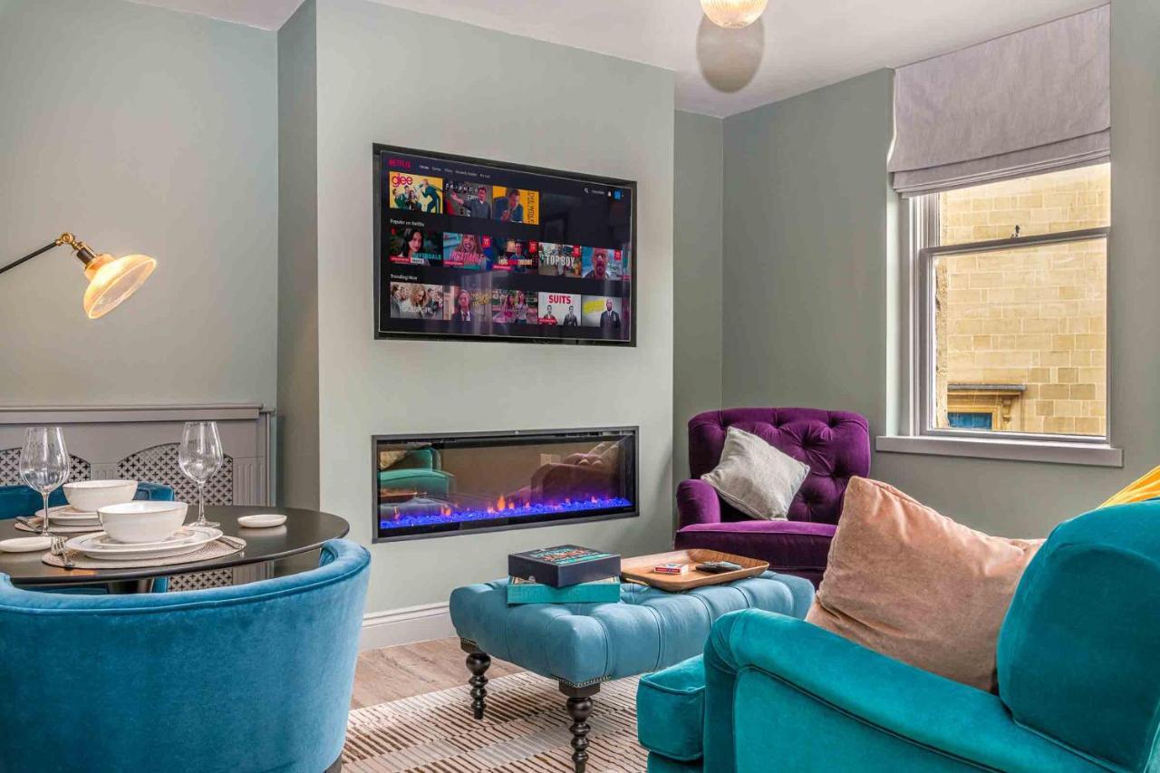 Beautiful Modern 1 Bedroom Apartment, City Centre Bath Exterior foto